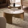 Tables basses - Table basse en fer blanc en 80x80x38 cm - VICAL