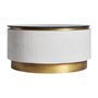 Tables basses - Table basse en fer blanc en 90x90x46 cm - VICAL
