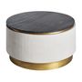 Tables basses - Table basse en fer blanc en 90x90x46 cm - VICAL