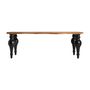 Dining Tables - Living room table in black acacia wood in 220x98x78 cm - VICAL