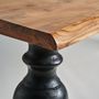 Dining Tables - Living room table in black acacia wood in 220x98x78 cm - VICAL