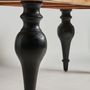 Dining Tables - Living room table in black acacia wood in 220x98x78 cm - VICAL