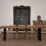 Dining Tables - Living room table in black shorea wood in 250x104x76 cm - VICAL