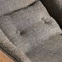 Fauteuils - Fauteuil en bois de mangue gris en 64x63x75 cm - VICAL