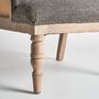 Fauteuils - Fauteuil en bois de mangue gris en 64x63x75 cm - VICAL