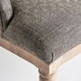 Fauteuils - Fauteuil en bois de mangue gris en 64x63x75 cm - VICAL