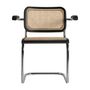 Chairs - Armchair in black elm wood in 64x66x79 cm - VICAL