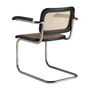 Chairs - Armchair in black elm wood in 64x66x79 cm - VICAL