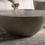 Tables basses - Table basse en ciment gris  en 90x90x35 cm - VICAL