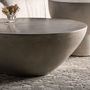 Tables basses - Table basse en ciment gris  en 90x90x35 cm - VICAL