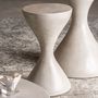 Other tables - Gray cement stool in 39x39x65 cm - VICAL