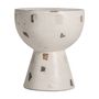 Other tables - White terrazzo coffee table in 40x40x44 cm - VICAL