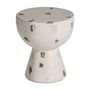 Other tables - White terrazzo coffee table in 40x40x44 cm - VICAL