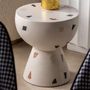 Other tables - White terrazzo coffee table in 40x40x44 cm - VICAL