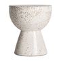 Autres tables  - Table basse en terrazzo blanc en 40x40x45 cm - VICAL