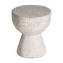 Autres tables  - Table basse en terrazzo blanc en 40x40x45 cm - VICAL