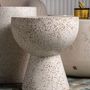 Autres tables  - Table basse en terrazzo blanc en 40x40x45 cm - VICAL