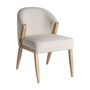 Chairs - White pine wood chair in 56x60x83 cm - VICAL