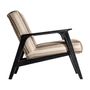 Armchairs - Beige mango wood armchair in 73x85x78 cm - VICAL