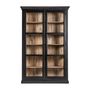 Armoires - Vitrine en bois de mangue noir  en 135x40x210 cm - VICAL