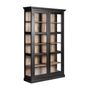 Armoires - Vitrine en bois de mangue noir  en 135x40x210 cm - VICAL