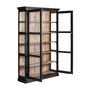 Armoires - Vitrine en bois de mangue noir  en 135x40x210 cm - VICAL