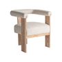 Chairs - White oak wood chair in 66x60x73 cm - VICAL