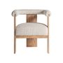 Chairs - White oak wood chair in 66x60x73 cm - VICAL
