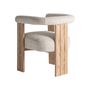 Chairs - White oak wood chair in 66x60x73 cm - VICAL
