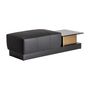 Coffee tables - Coffee table in black oak wood in 156x60x45 cm - VICAL