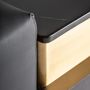 Coffee tables - Coffee table in black oak wood in 156x60x45 cm - VICAL