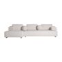 Canapés - Sofa en bois de pin blanc cassé en 330x186x75 cm - VICAL
