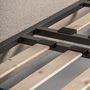 Beds - Off-white pine wood bed in 212x230x106 cm - VICAL