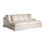 Canapés - Sofa en polyester crème en 250x175x92 cm - VICAL