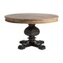 Tables Salle à Manger - Table salon en bois de mangue noir en 130x130x77 cm - VICAL