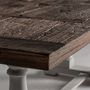 Dining Tables - Living room table in white recycled elm wood in 200x101x78 cm - VICAL