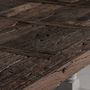 Dining Tables - Living room table in white recycled elm wood in 200x101x78 cm - VICAL