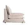 Armchairs - Armchair in off-white pine wood in 115x94x87 cm - VICAL
