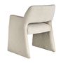 Chairs - Off-white looped cotton chair in 58x56x79 cm - VICAL