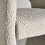 Chairs - Off-white looped cotton chair in 58x56x79 cm - VICAL
