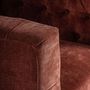 Armchairs - Burgundy polyester armchair in 87x88x80 cm - VICAL