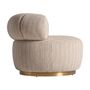Fauteuils - Fauteuil en bois de pin beige en 91x84x68 cm - VICAL
