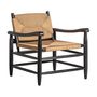 Fauteuils - Fauteuil en bois d´hévéa noir en 66x74x73 cm - VICAL