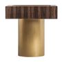 Other tables - Brown pine wood coffee table in 50x50x52 cm - VICAL