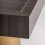 Other tables - Brown pine wood coffee table in 50x50x52 cm - VICAL