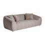 Sofas - Taupe pine wood sofa in 230x115x72 cm - VICAL