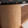 Dining Tables - Black terrazzo lounge table in 150x150x76 cm - VICAL