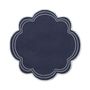 Décorations pour tables de Noël - Daisy Placemat | Midnight Blue with white - set of 2 - BLANK SPACE AMSTERDAM