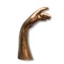 Sculptures, statuettes and miniatures - Golden Hand - decorative item - hand carved wood gold finish - CASTORINA 1895