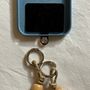 Travel accessories - Telephone cord, wooden beads, assorted - ENSEMBLE